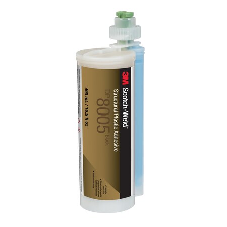 3M Scotch-Weld Structural Plastic Adhesive Dp8005, Black, 490 Ml Duo-Pak 7100089476